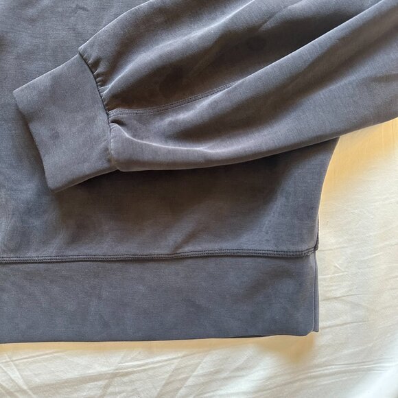 Lululemon Softstreme Perfectly Oversized Cropped Crew Black 12 - Picture 7 of 9